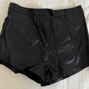 Princess Polly High Waist Black Shorts